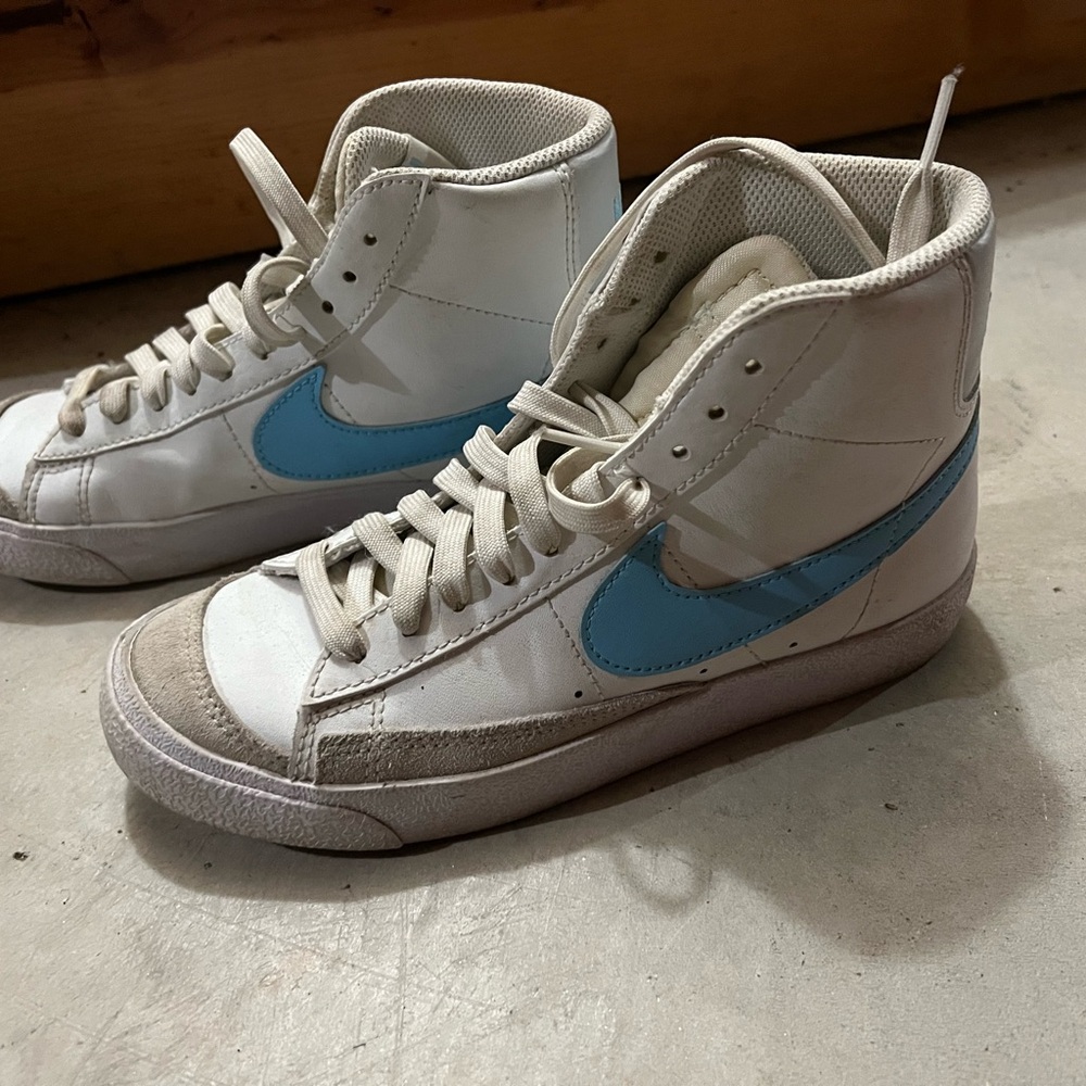 Nike Kids Shoes White and Blue